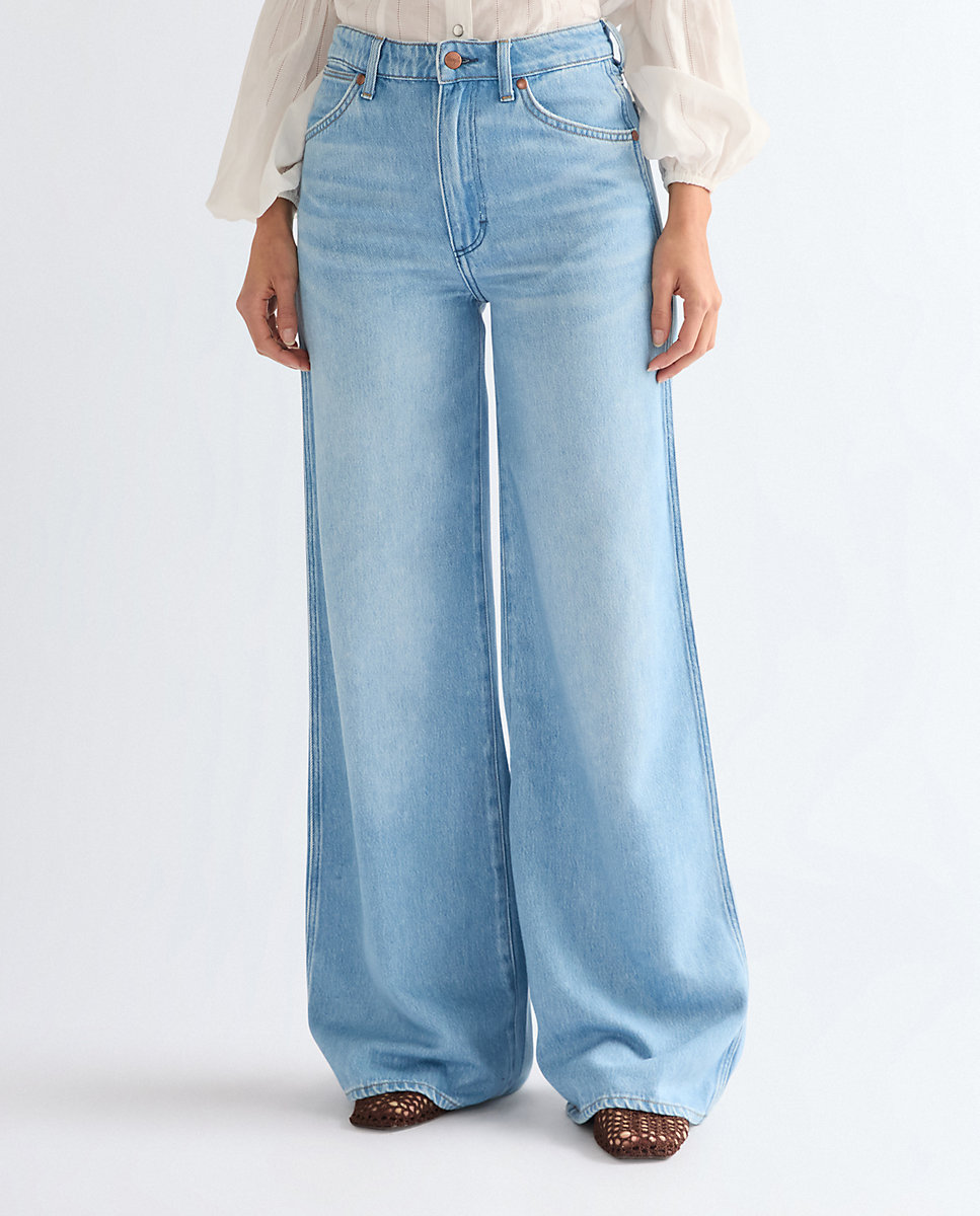 Vaquero de mujer canyon de corte ancho y cintura alta - Wrangler - Azul denim Azul denim-2