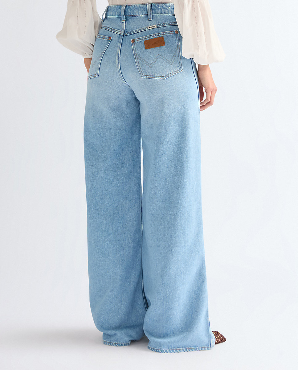 Vaquero de mujer canyon de corte ancho y cintura alta - Wrangler - Azul denim Azul denim-3