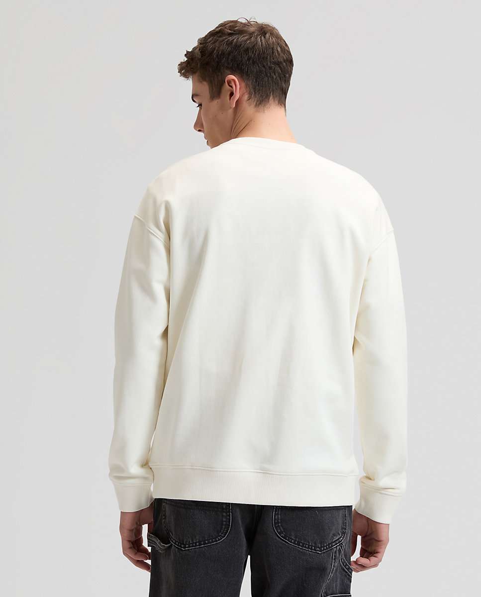 Sudadera lisa de hombre en - Lee - Blanco Blanco-2