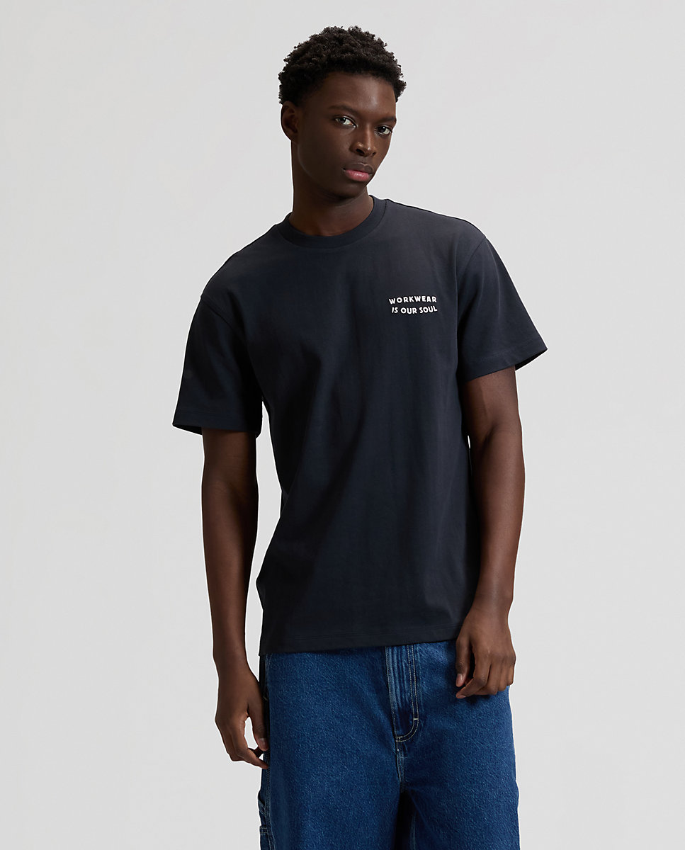 Lee - Camiseta de hombre en azul marino de manga corta.