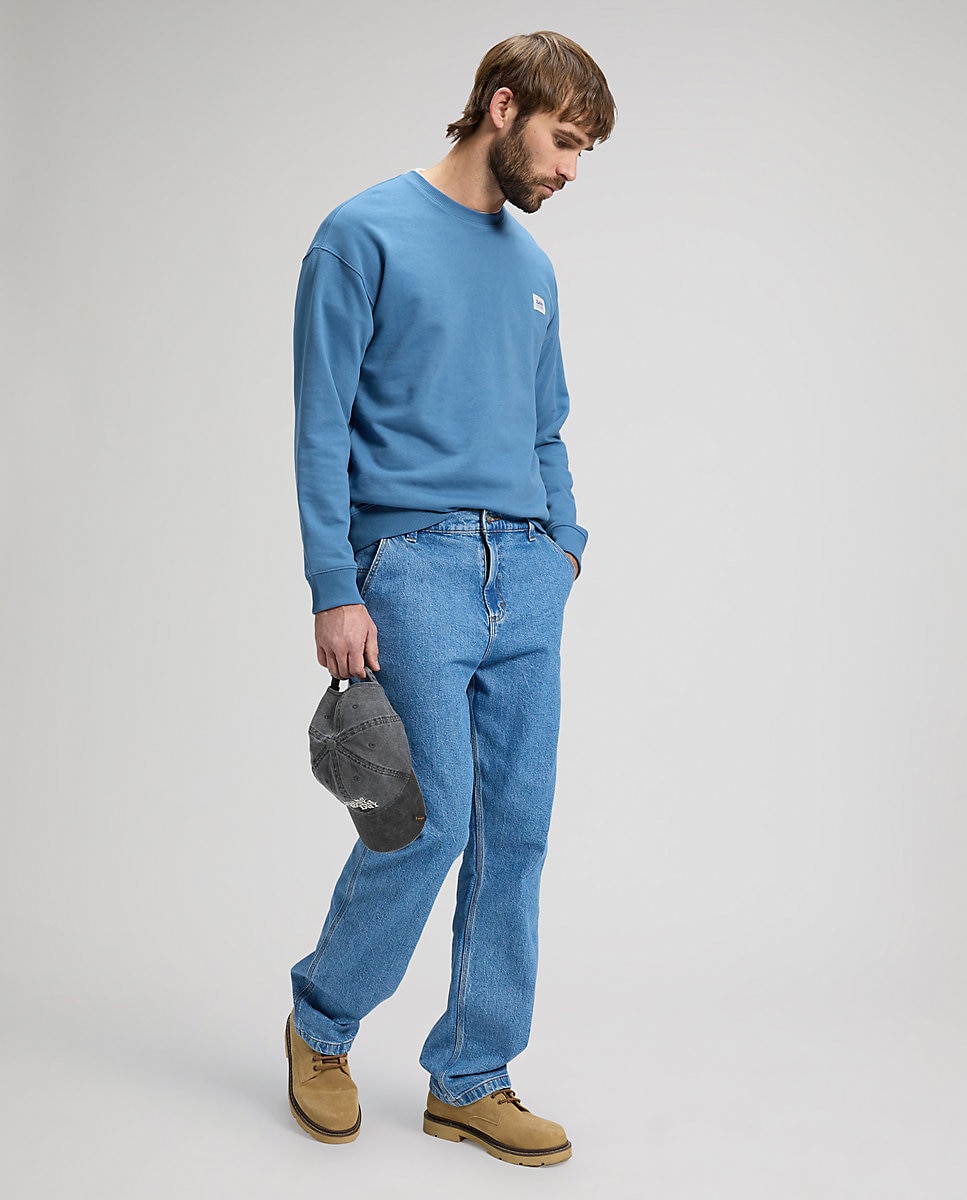 Sudadera lisa de hombre en - Lee - Azul claro Azul claro-3