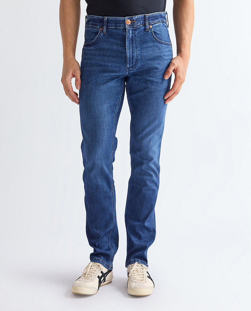Imagen 2 de Vaquero greensboro de hombre de tiro medio y pierna recta - Wrangler - Azul Azul