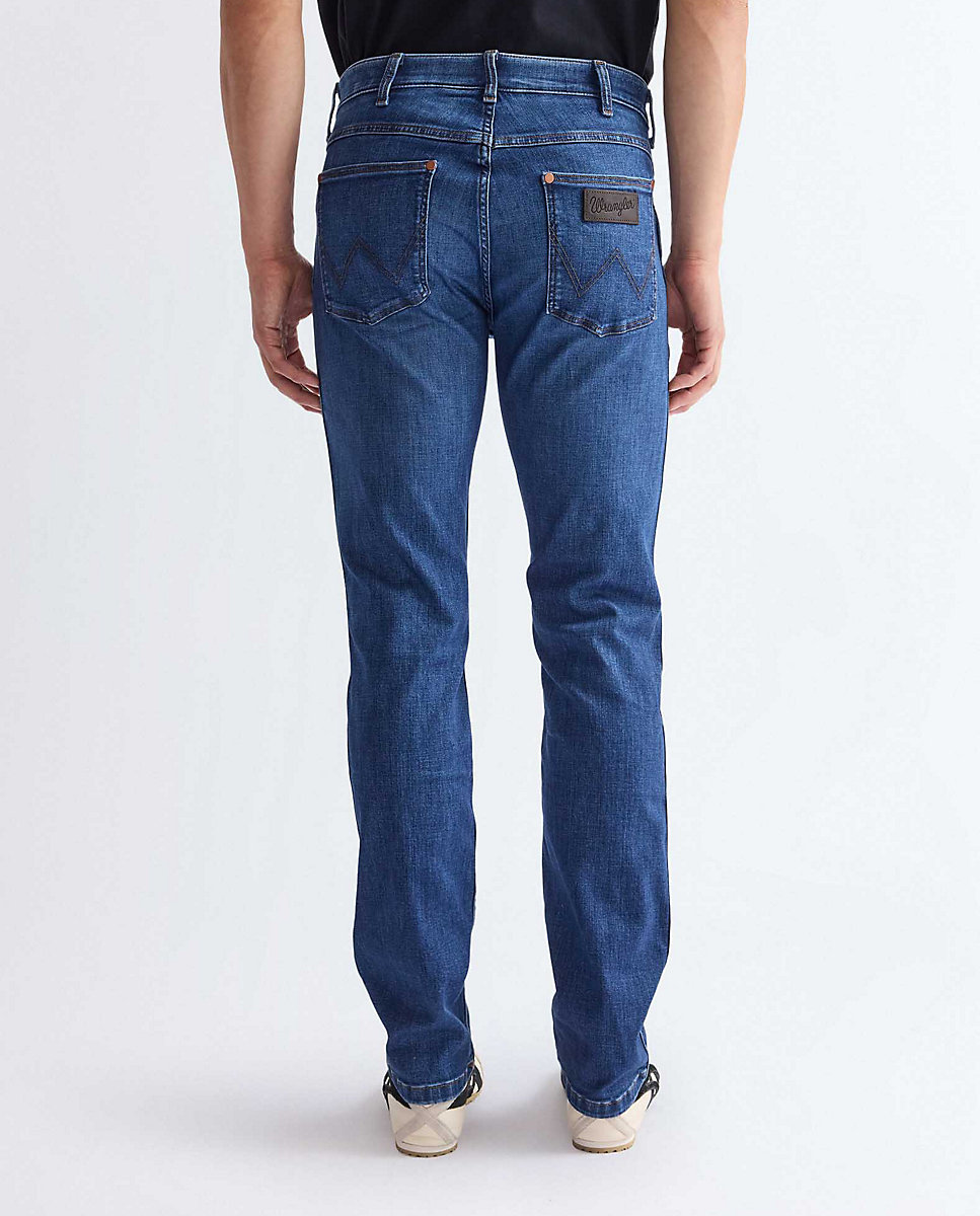 Imagen 3 de Vaquero greensboro de hombre de tiro medio y pierna recta - Wrangler - Azul Azul