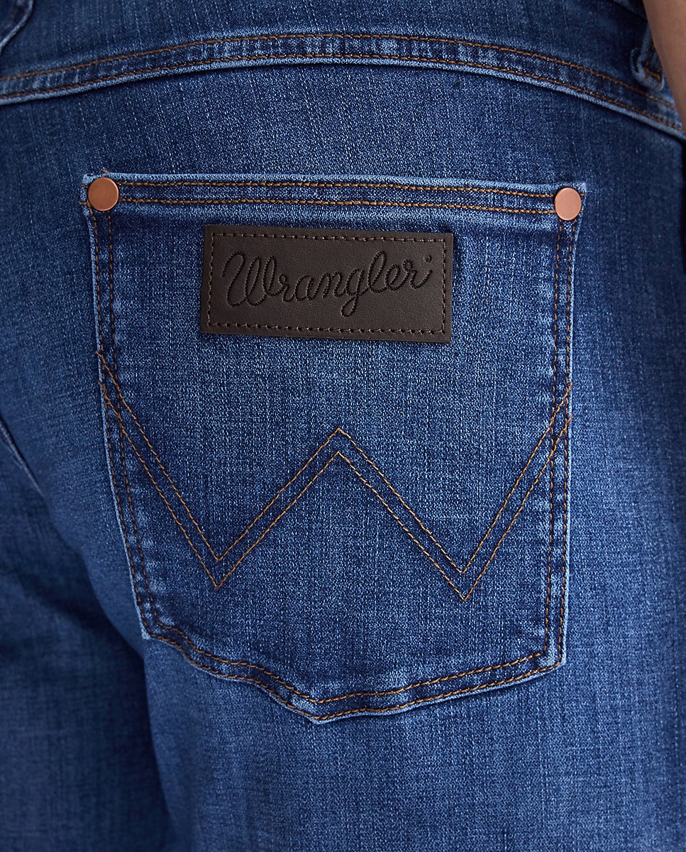 Imagen 4 de Vaquero greensboro de hombre de tiro medio y pierna recta - Wrangler - Azul Azul
