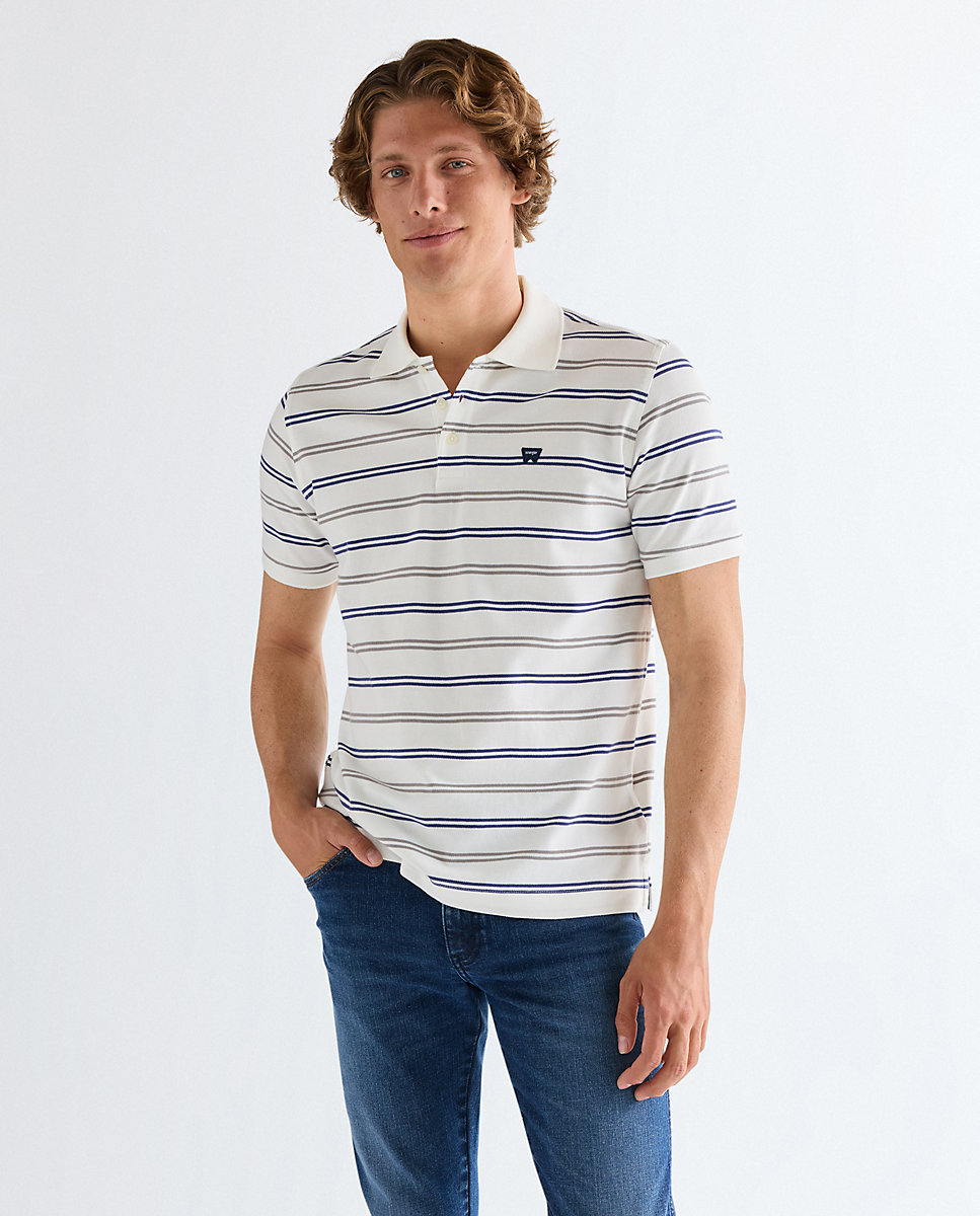 Imagen 0 de Polo de hombre de manga corte y corte regular Blanco