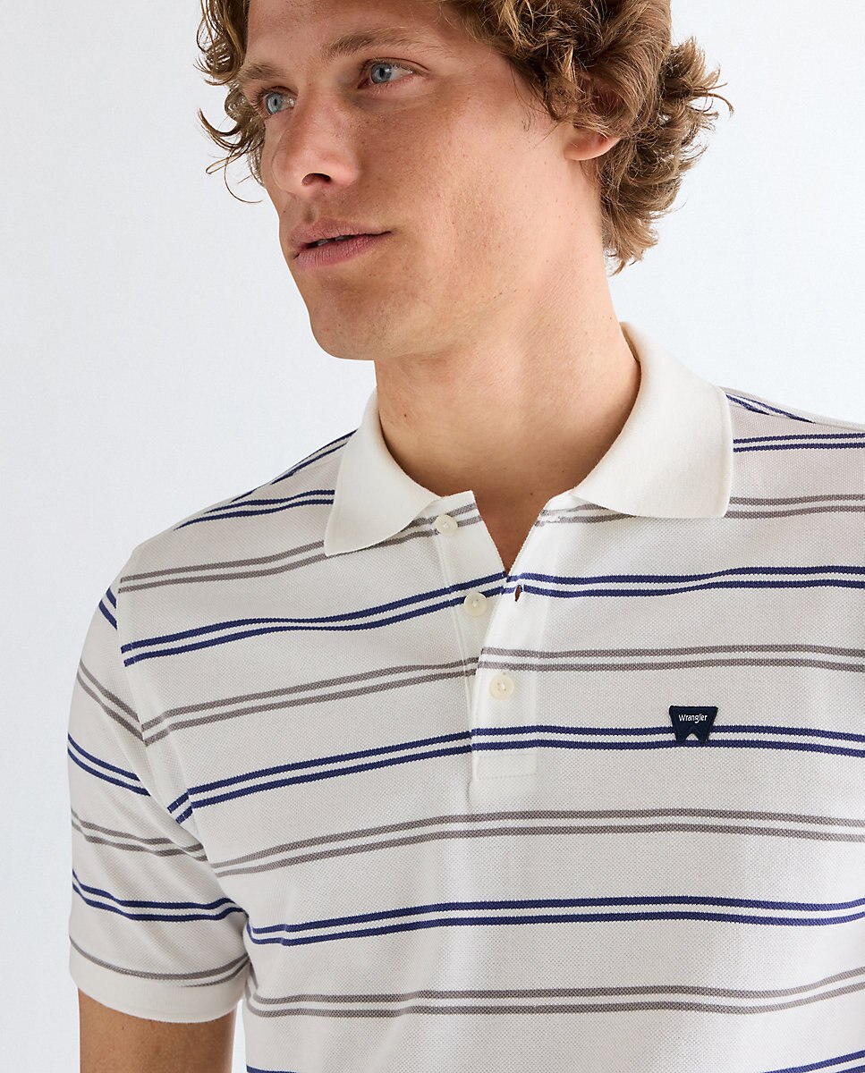 Polo de hombre de manga corte y corte regular - Wrangler - Blanco Blanco-4