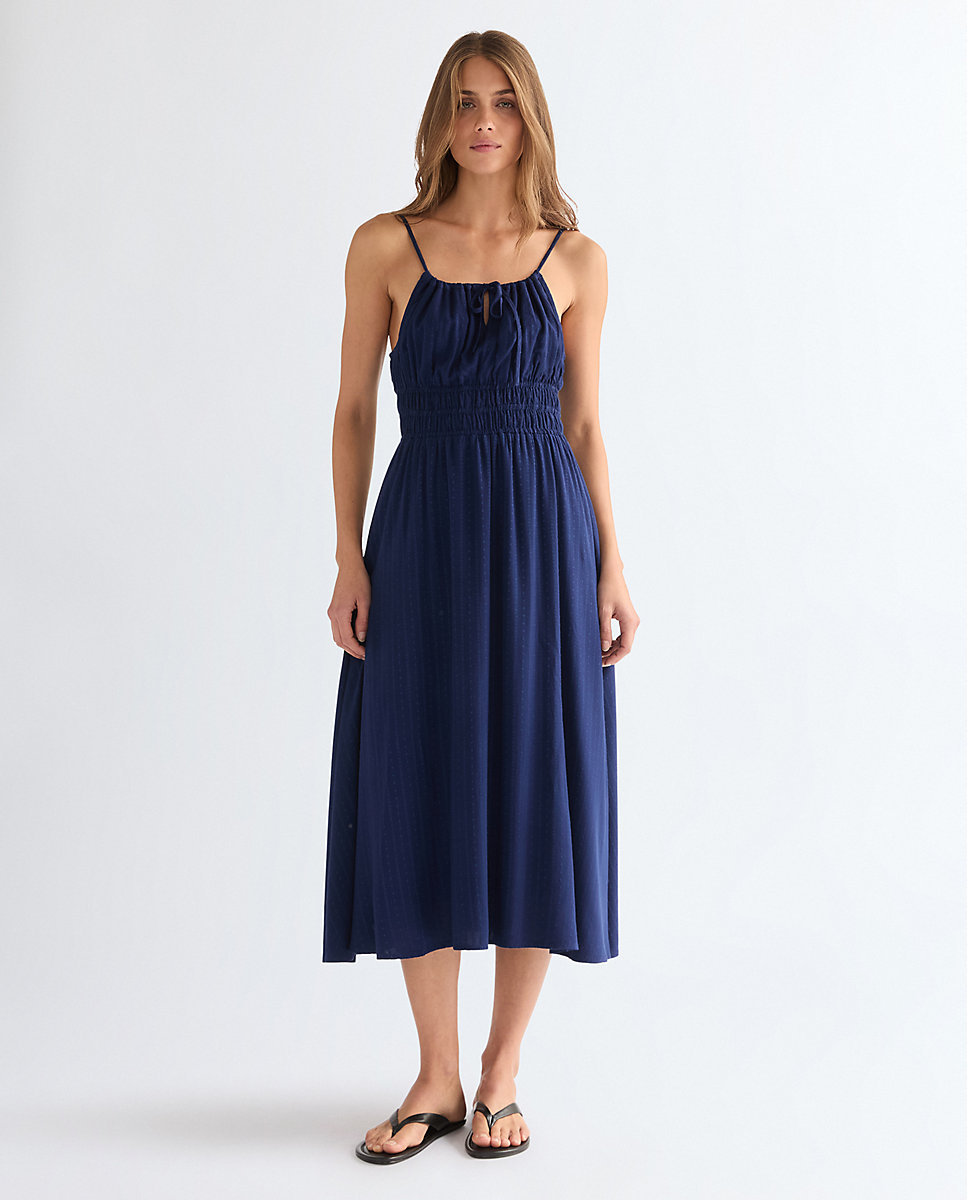 Vestido midi Slim Summer an - Wrangler - Azul marino Azul marino-1