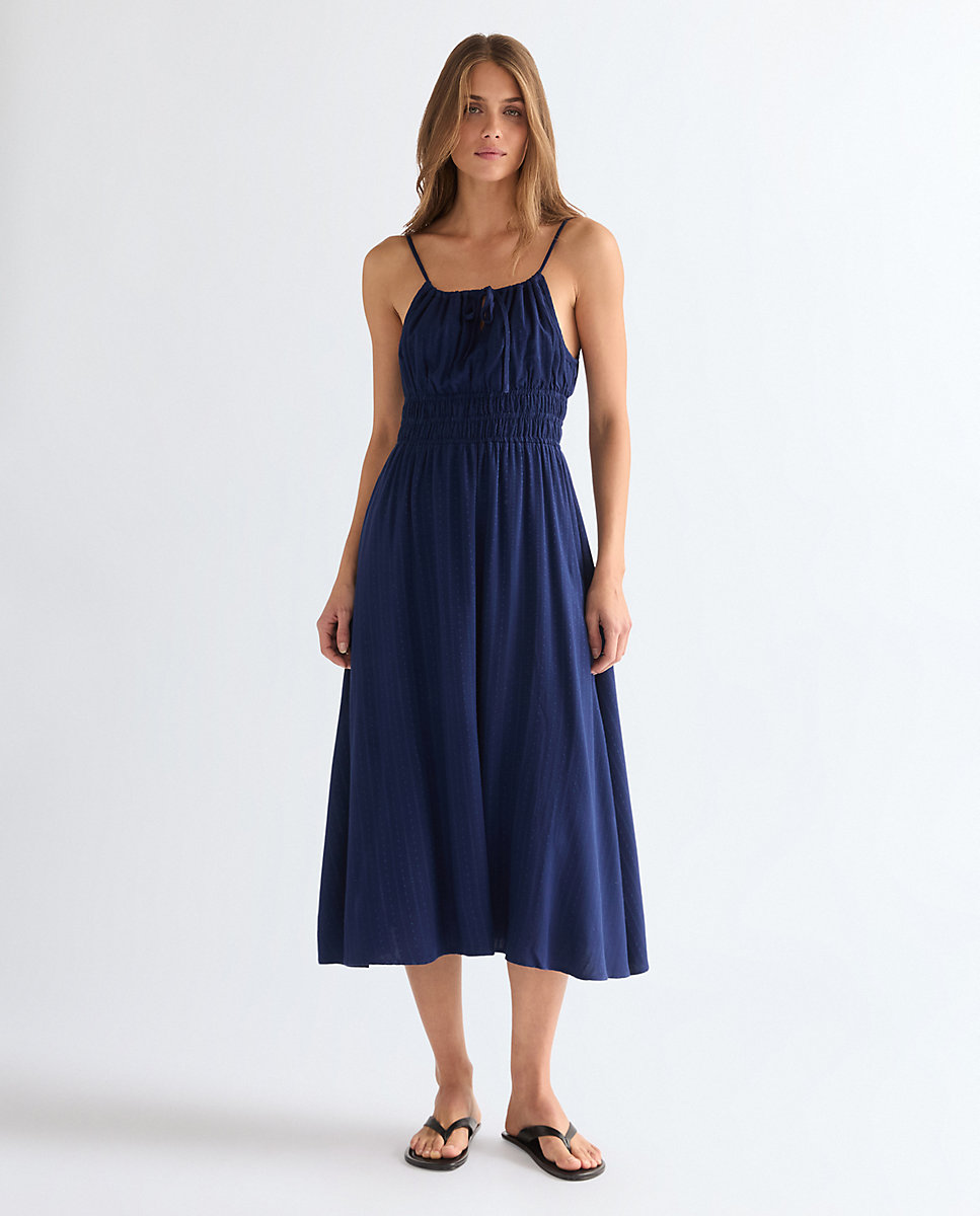 Vestido midi Slim Summer an - Wrangler - Azul marino Azul marino-3