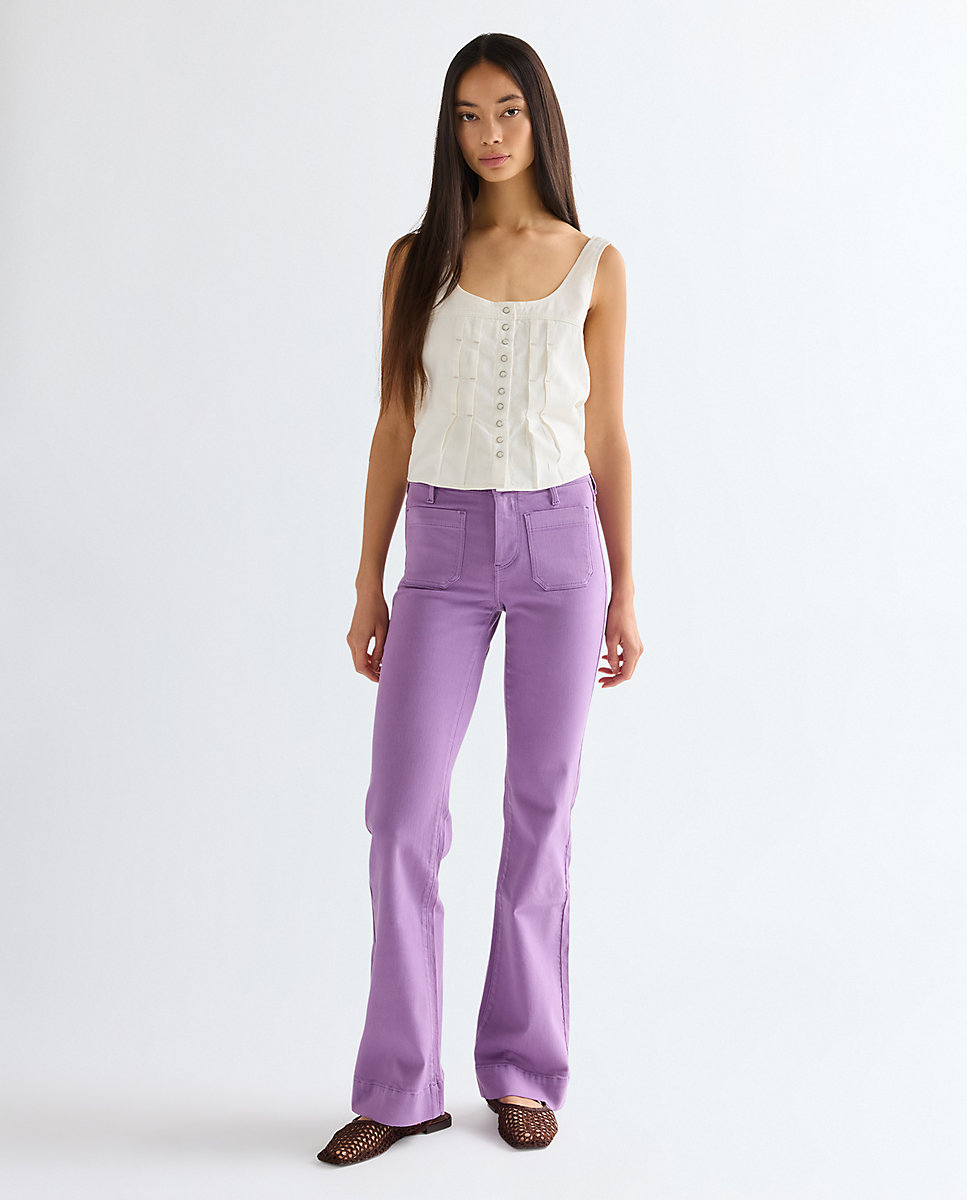 Vaquero flare de mujer con cintura regular - Wrangler - Morado Morado-1