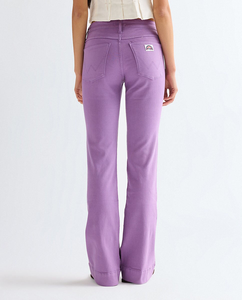 Vaquero flare de mujer con cintura regular - Wrangler - Morado Morado-3