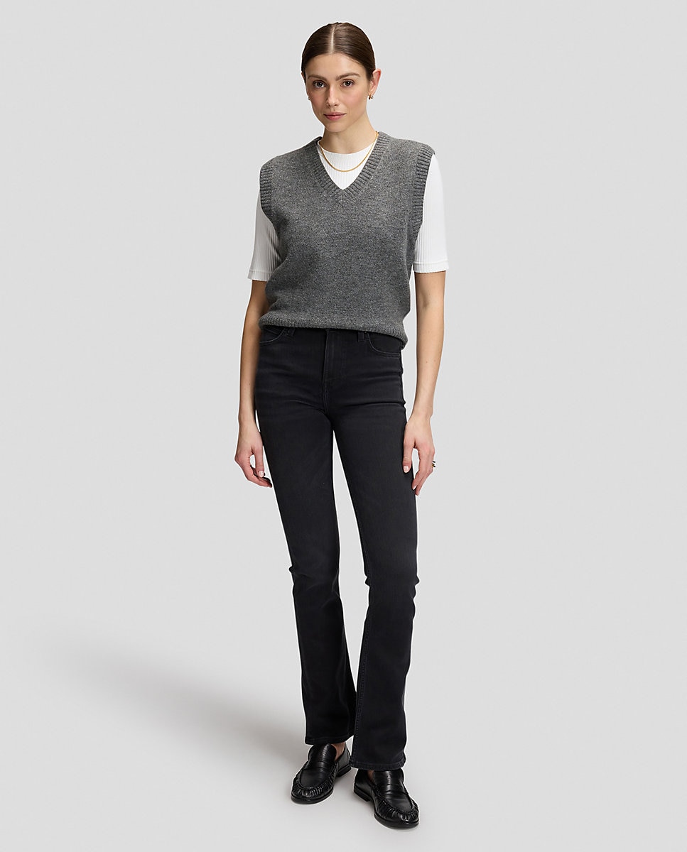 Chaleco de punto de mujer - Lee - Gris Gris-3