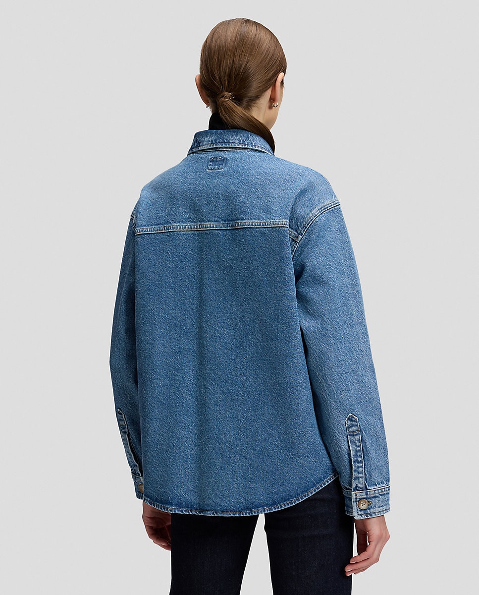 Sobrecamisa vaquera de mujer de corte relajado - Lee - Azul Azul-2