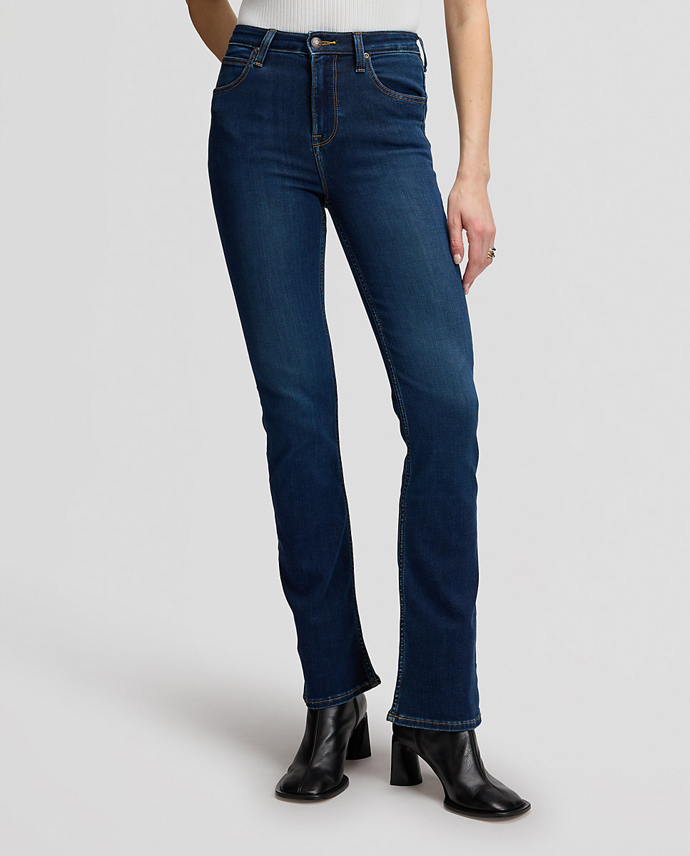 Vaquero campana breese boot de mujer de tiro alto - Lee - Azul Azul-1