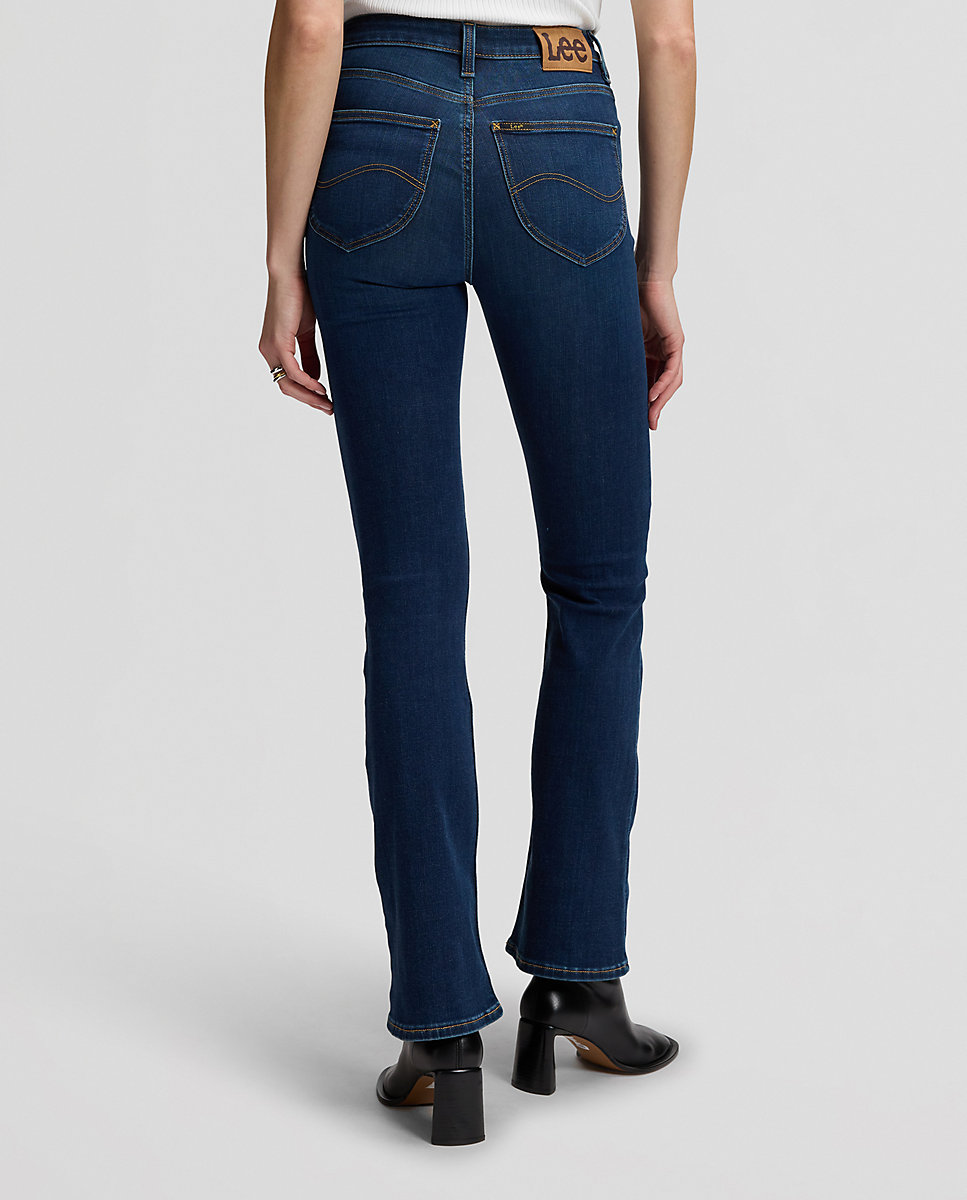 Vaquero campana breese boot de mujer de tiro alto - Lee - Azul Azul-3