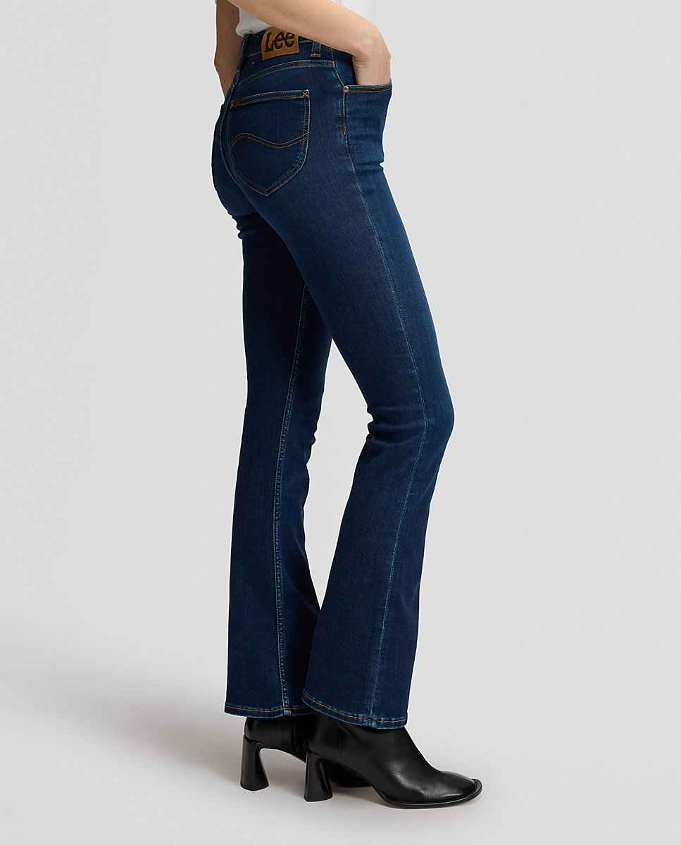 Vaquero campana breese boot de mujer de tiro alto - Lee - Azul Azul-4