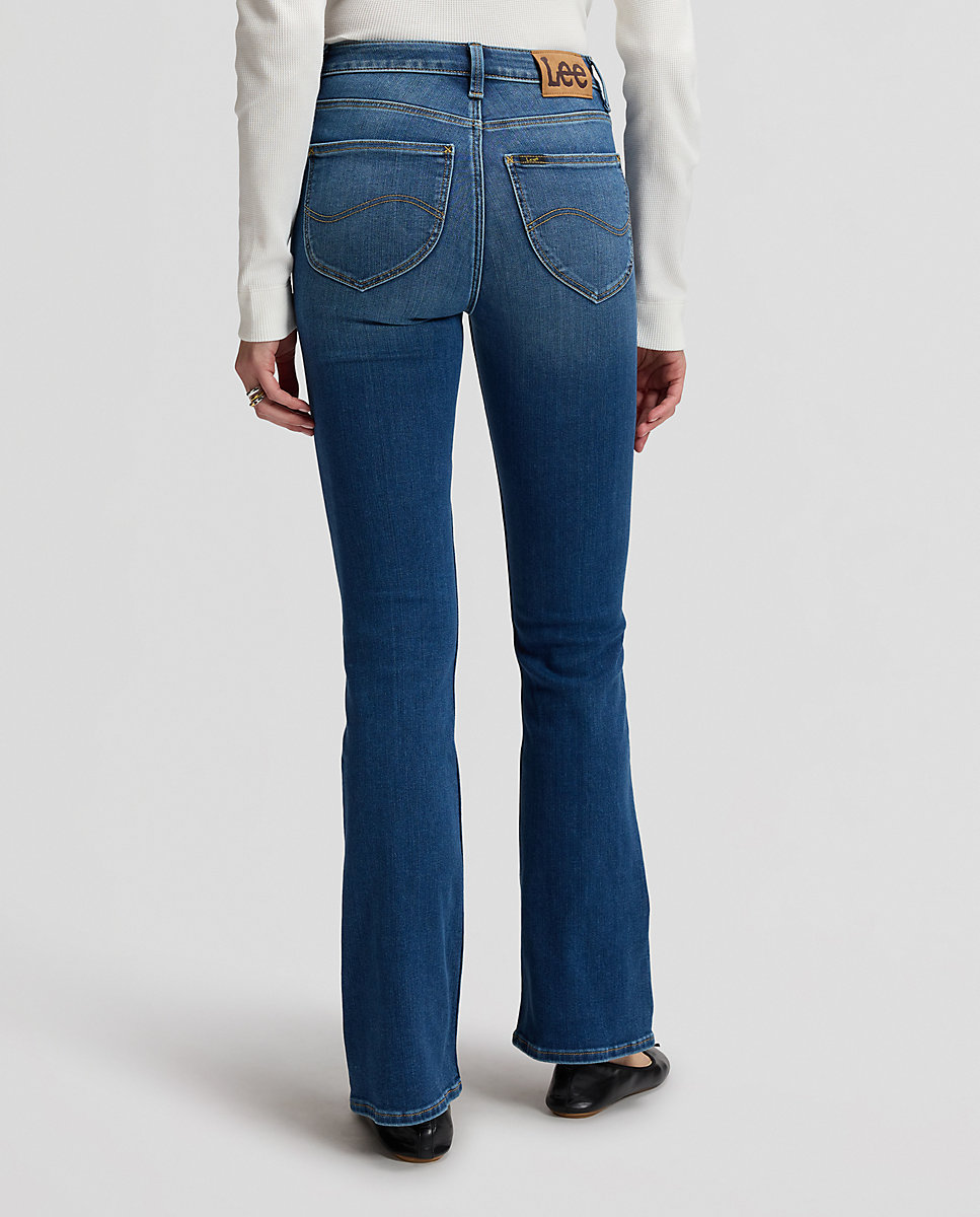 Vaquero campana breese boot de mujer de tiro alto - Lee - Azul Azul-3