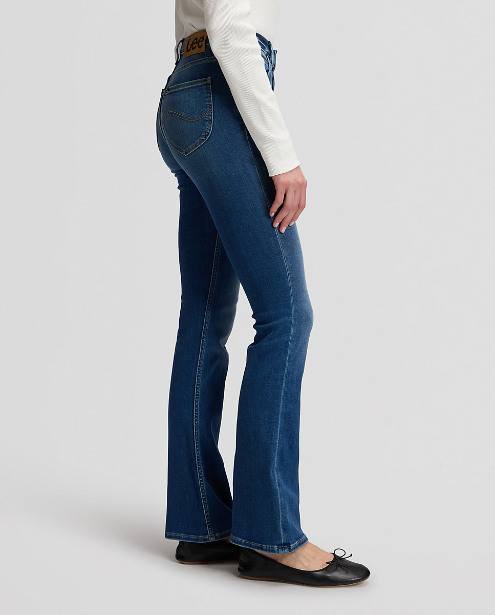Vaquero campana breese boot de mujer de tiro alto - Lee - Azul Azul-4