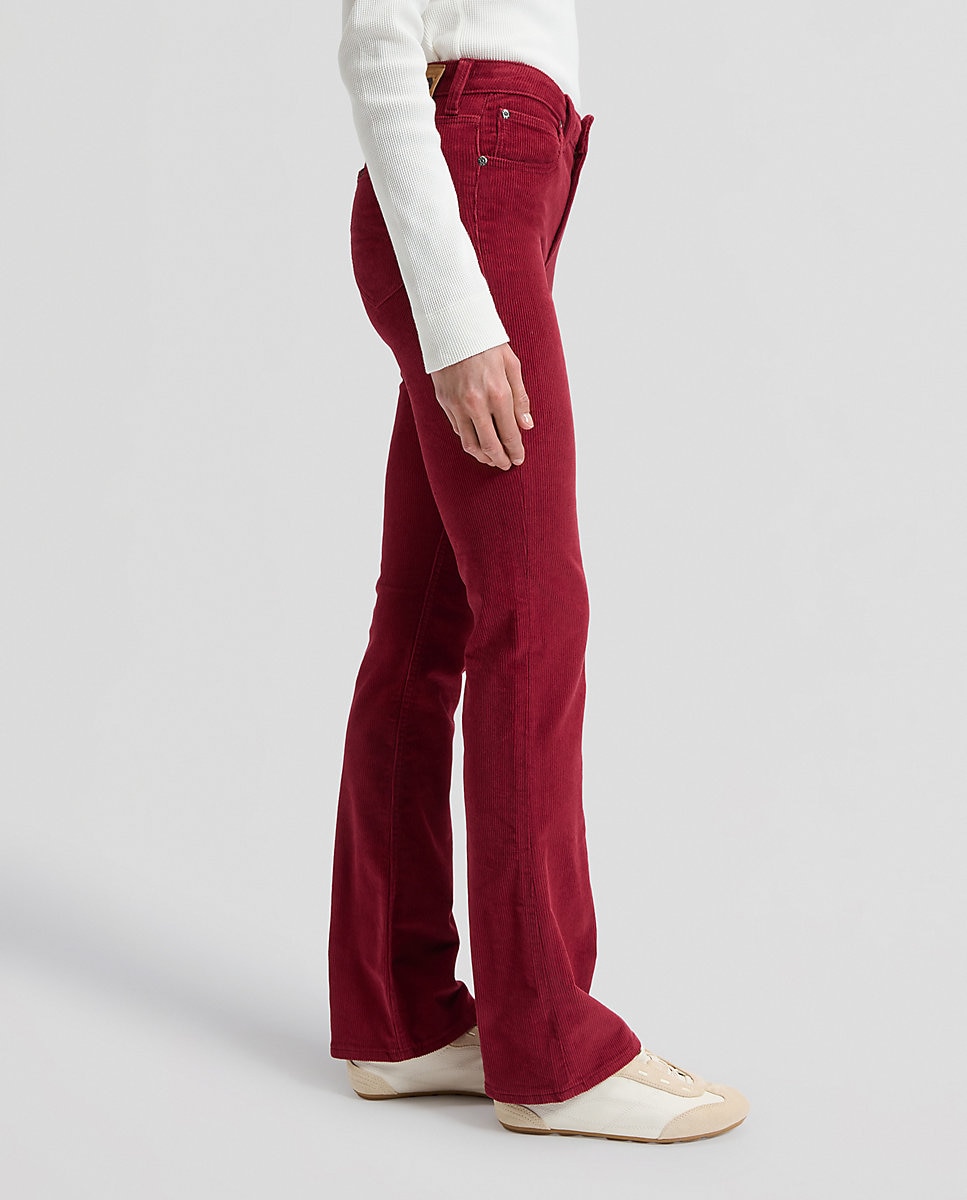 Pantalon campana breese boot de mujer de tiro alto - Lee - Rojo Rojo-4