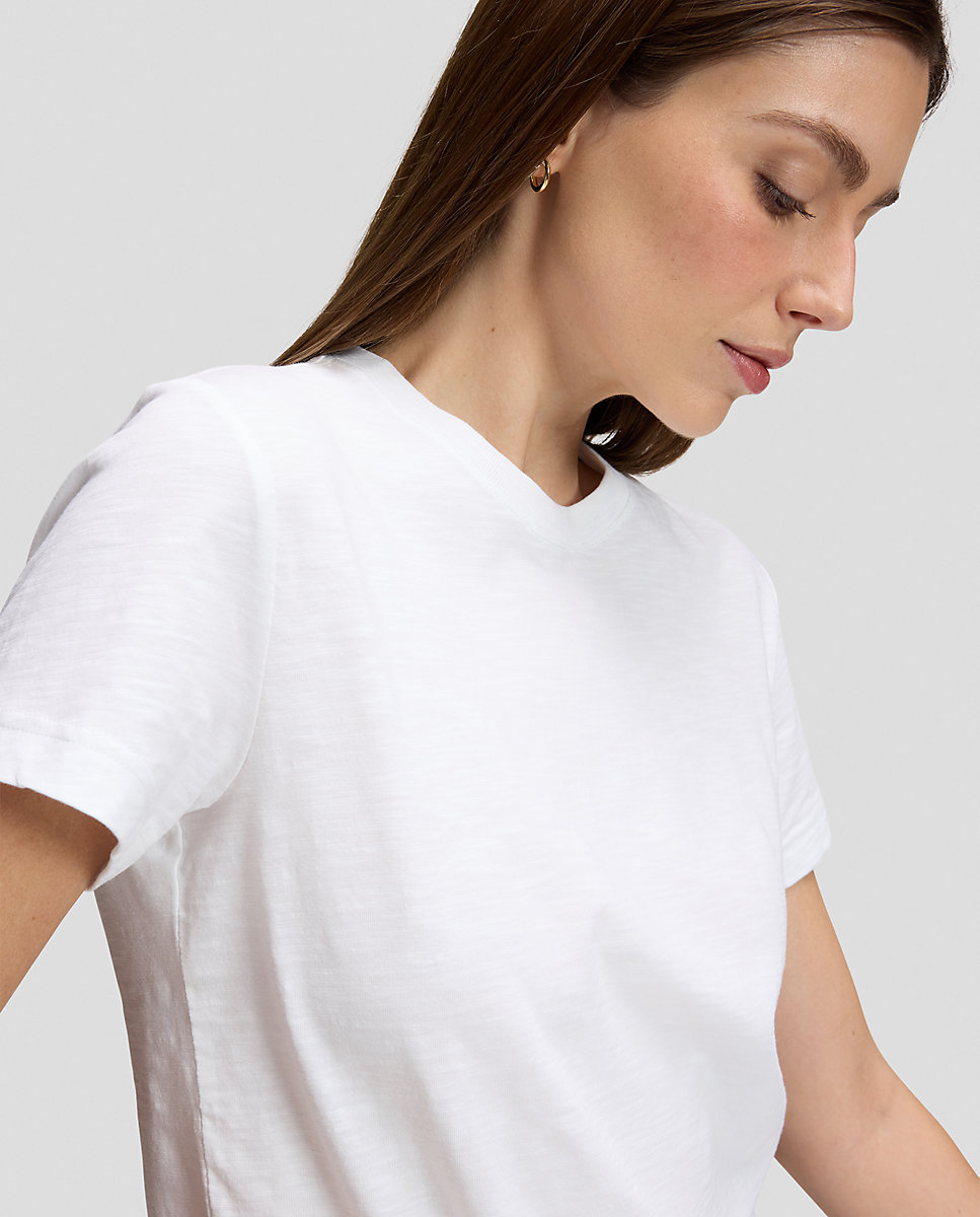 Camiseta de mujer de corte regular y manga corta - Lee - Blanco Blanco-5