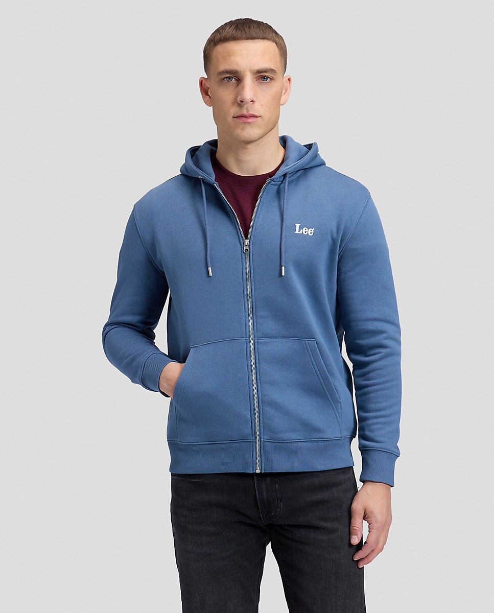 Imagen 0 de Sudadera con capucha de hombre con cremallera Azul