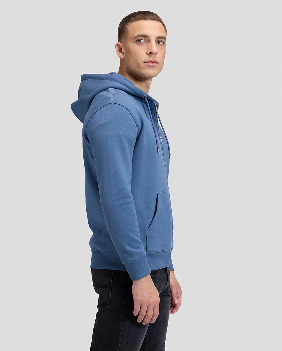Sudadera con capucha de hombre con cremallera - Lee - Azul Azul-4