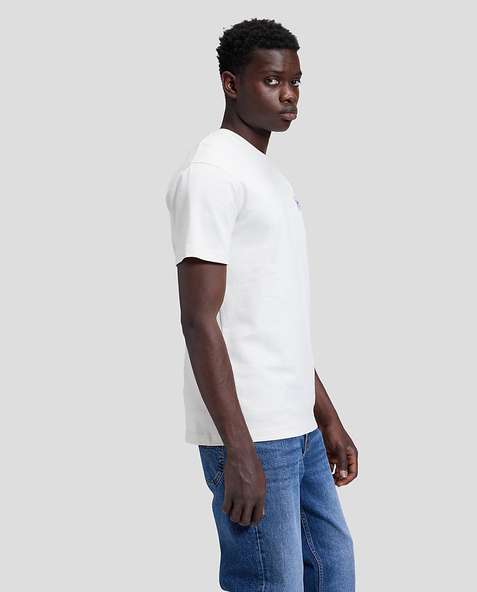 Camiseta de hombre de manga corta de corte relaxed - Lee - Blanco Blanco-4