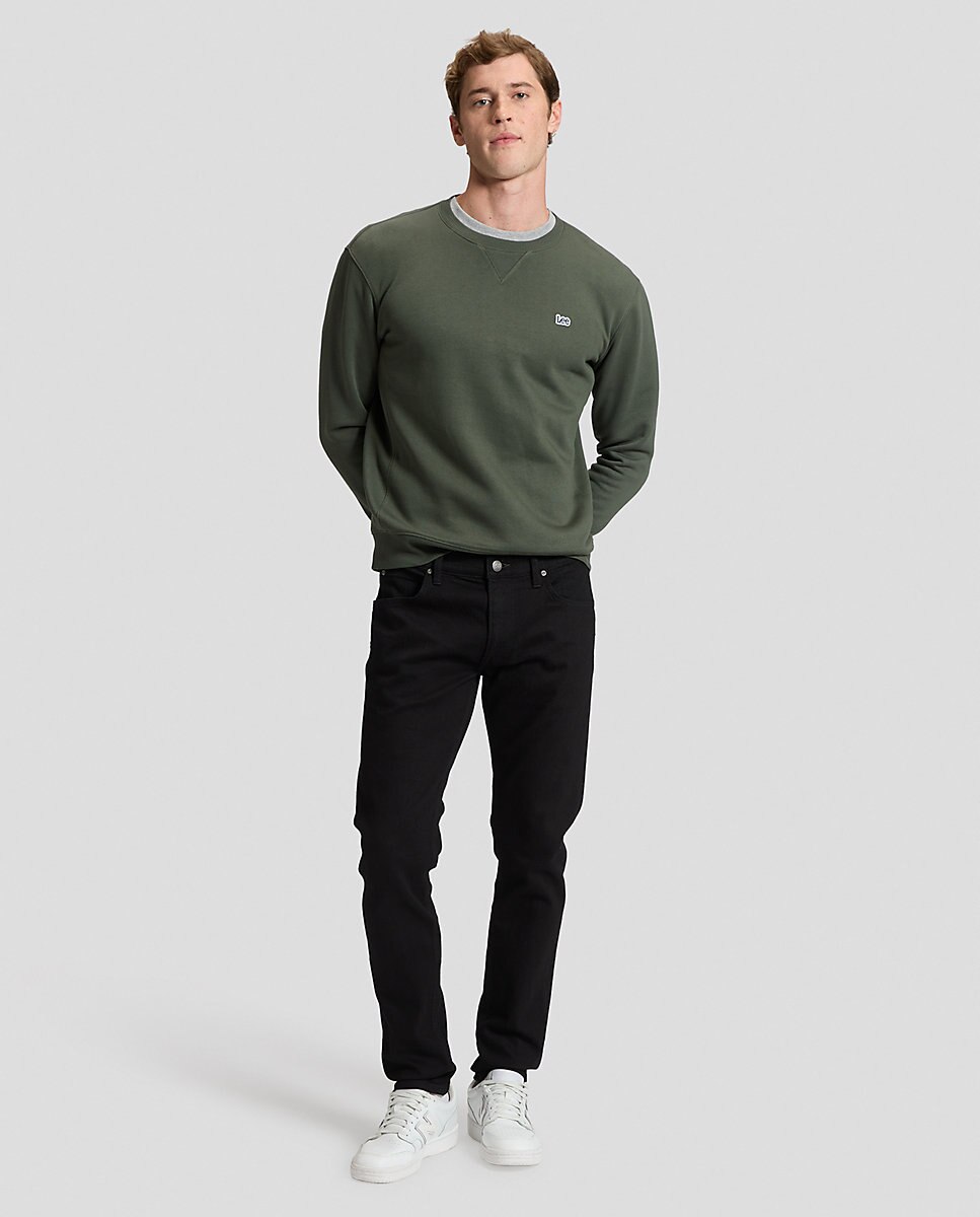 Sudadera lisa de hombre en azul claro - Lee - Verde Verde-3