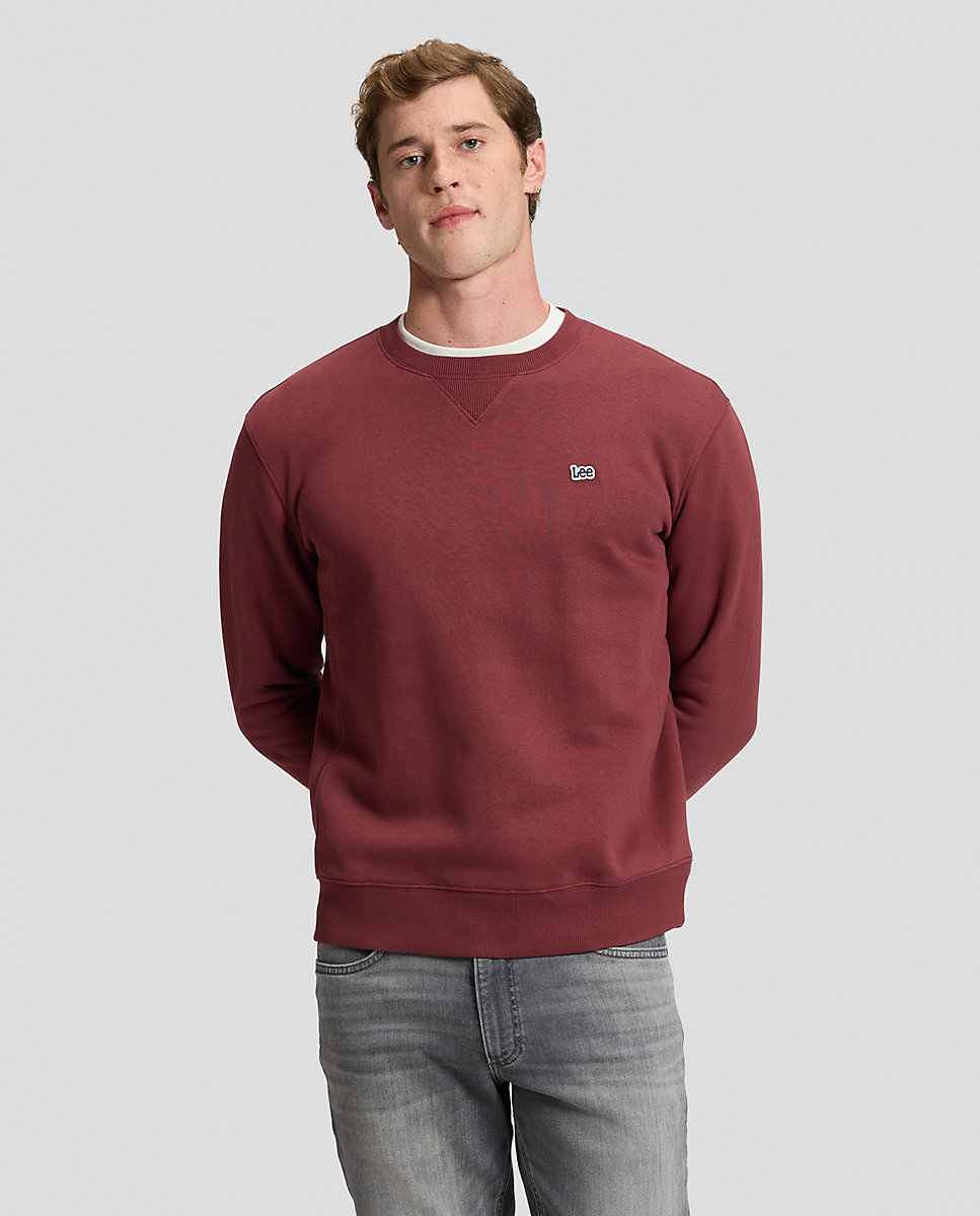 Imagen 0 de Sudadera lisa de hombre en azul claro Rojo