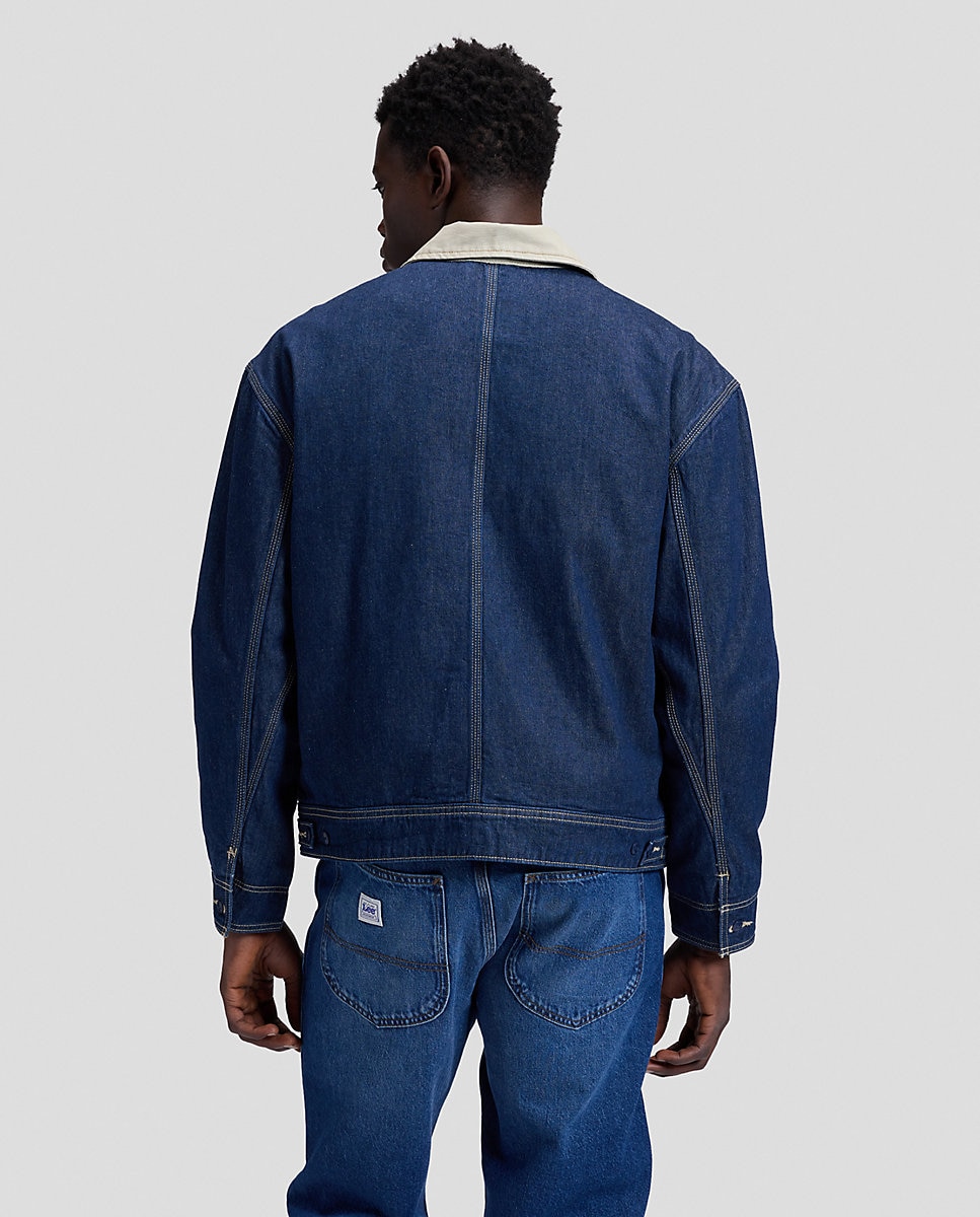 Cazadora vaquera de hombre de corte cuadrado y ligeramente cropped - Lee - Azul Azul-3