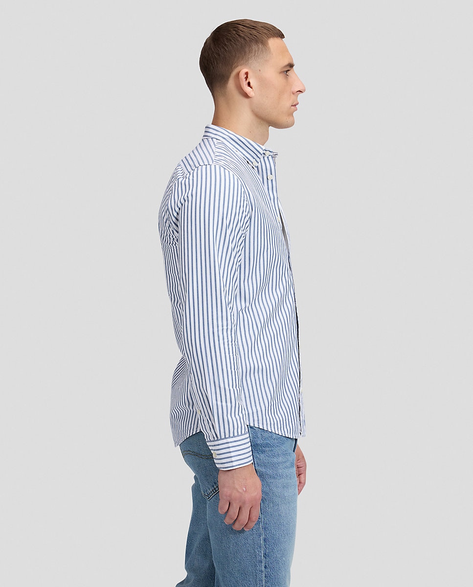 Camisa de hombre de corte regular de cuadros - Lee - Azul Azul-4