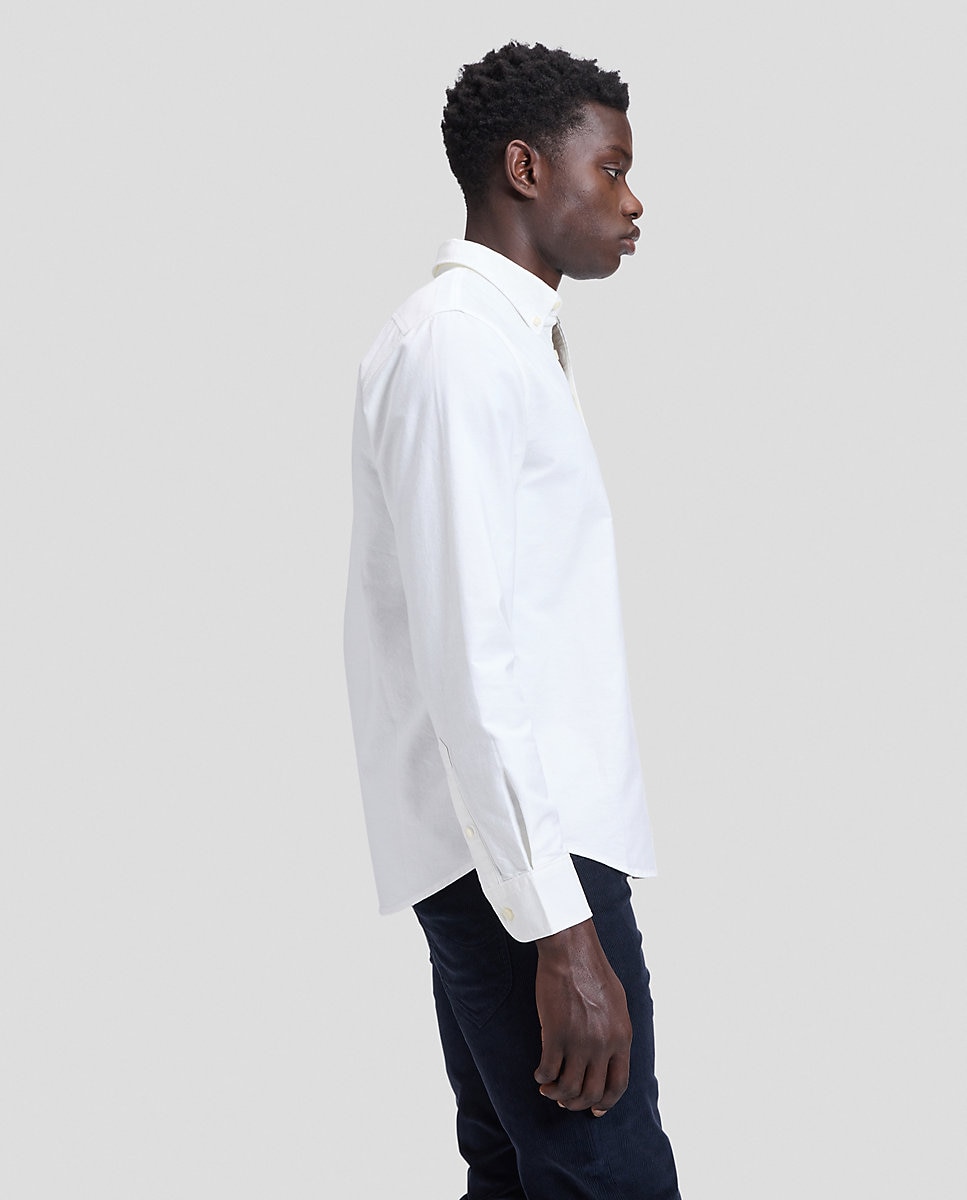 Camisa de hombre de corte regular de cuadros - Lee - Blanco Blanco-4