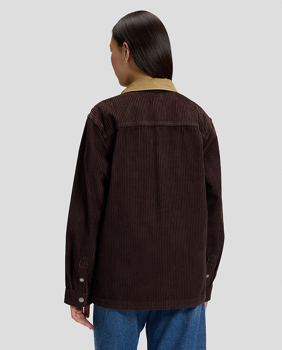 Sobrecamisa de hombre de manga larga en blanco - Lee - Marrón Marrón-3