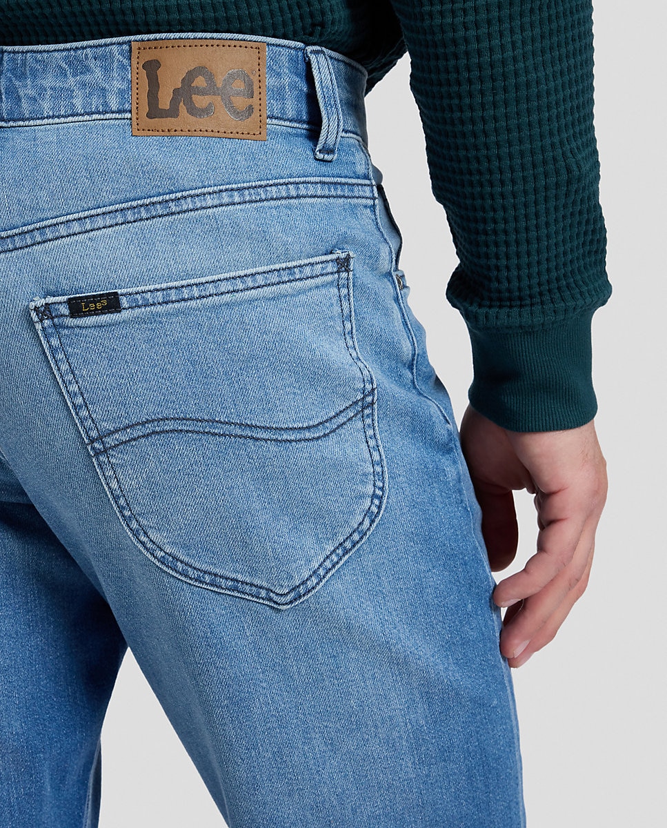 Vaquero brooklyn de hombre de corte recto con cintura ligeramente más alta - Lee - Azul Azul-5
