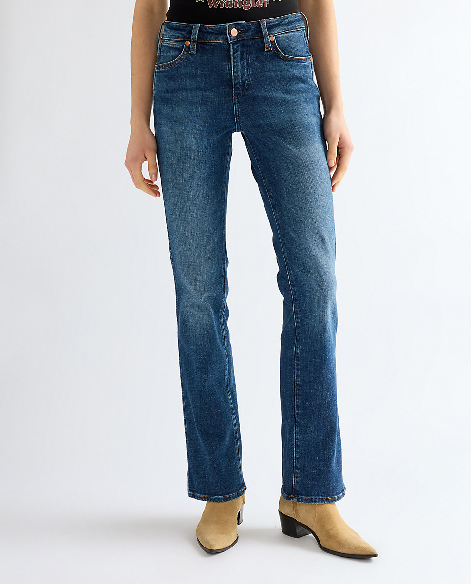 Imagen 0 de Vaquero campana de mujer de corte bootcut y cintura regular Azul