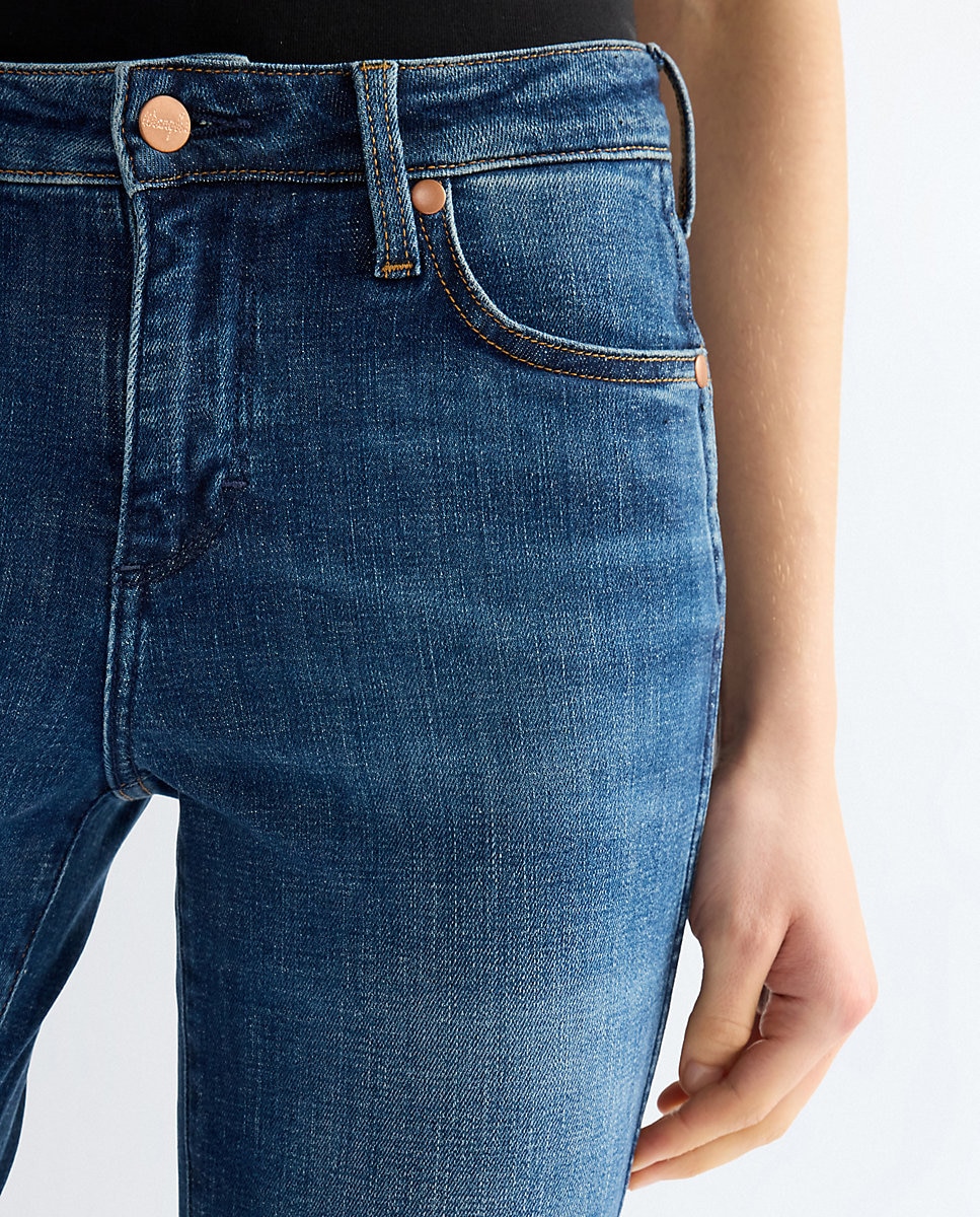 Vaquero campana de mujer de corte bootcut y cintura regular - Wrangler - Azul Azul-4