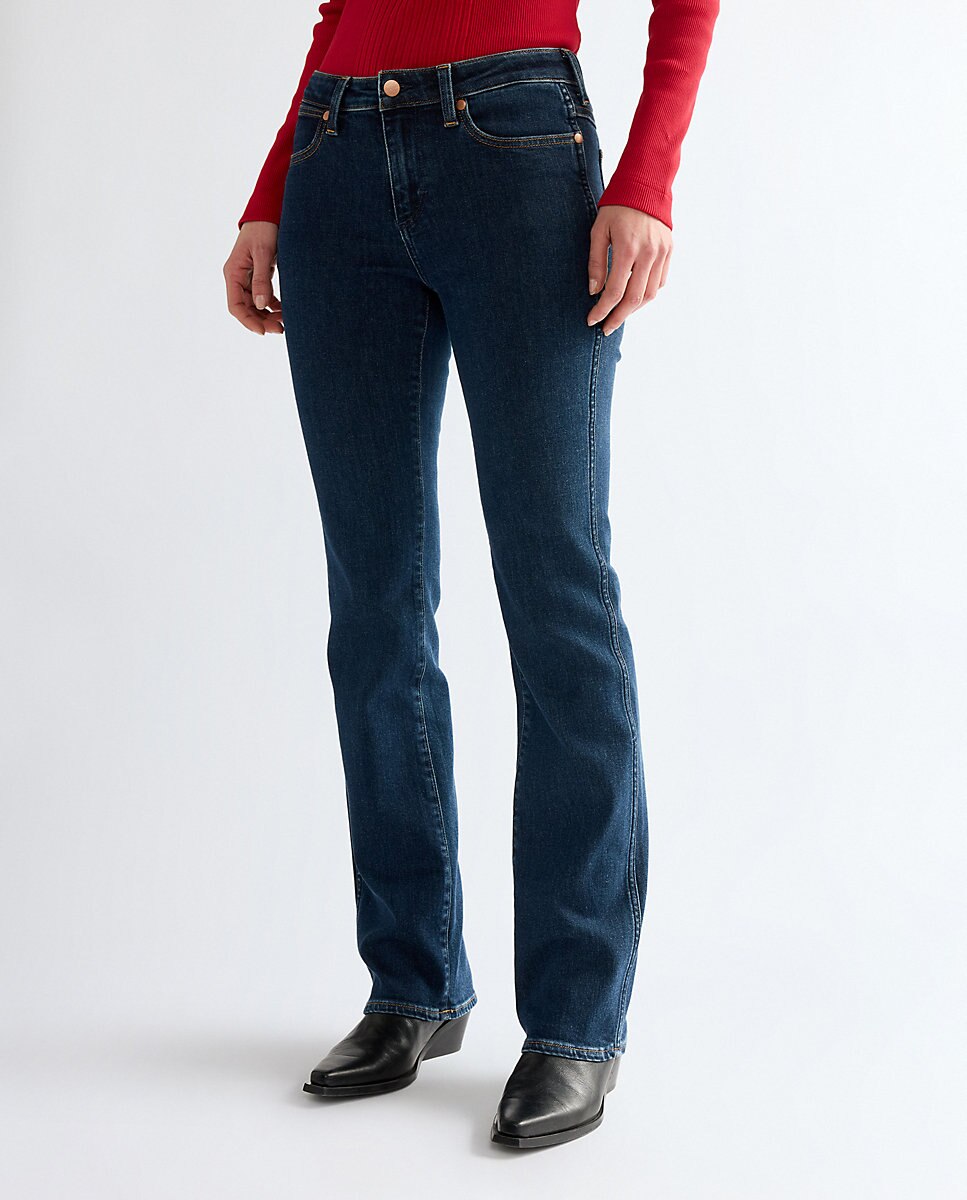 Imagen 0 de Vaquero campana de mujer de corte bootcut y cintura regular Azul