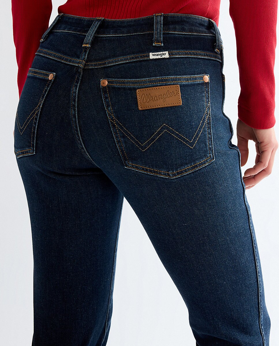 Vaquero campana de mujer de corte bootcut y cintura regular - Wrangler - Azul Azul-5