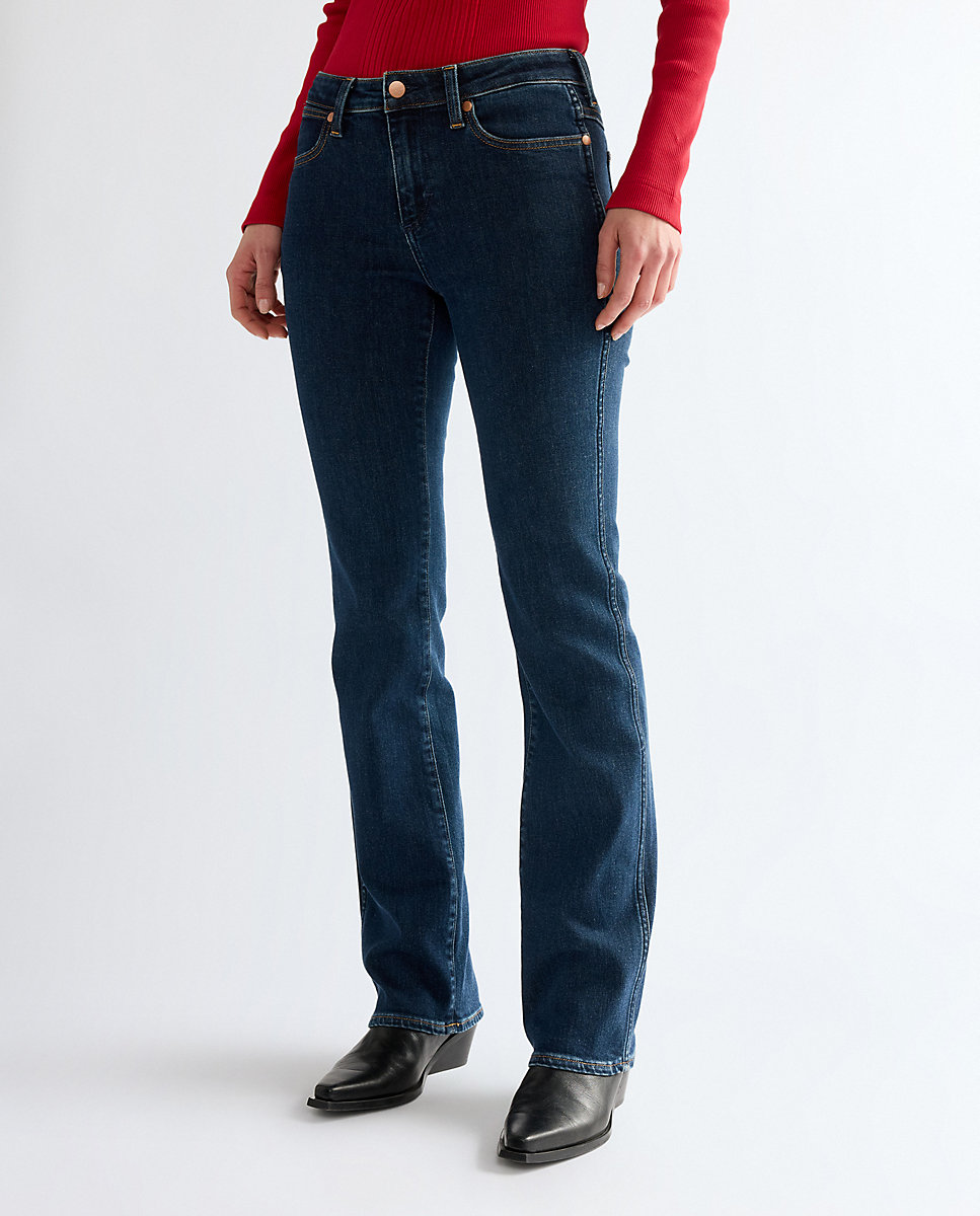Imagen 1 de Vaquero campana de mujer de corte bootcut y cintura regular Azul