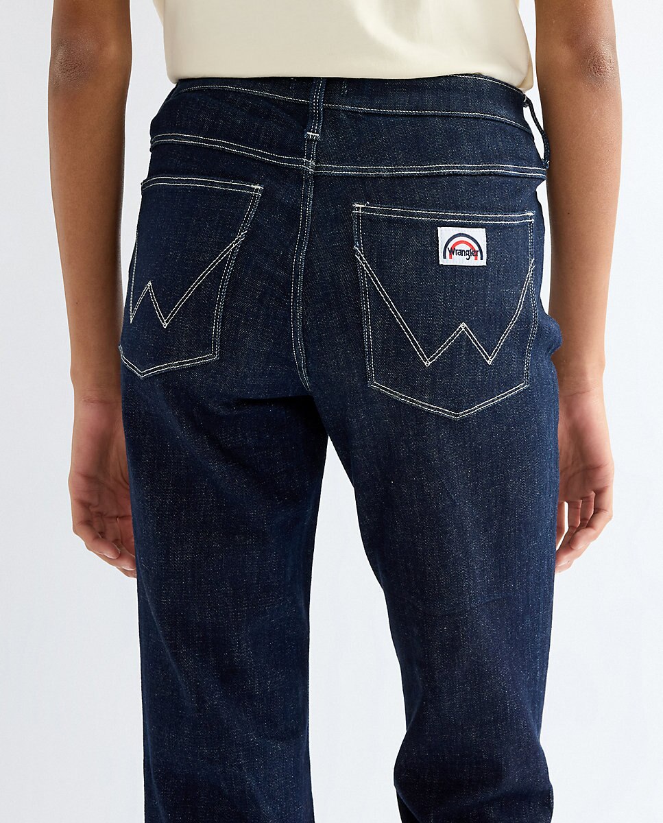 Vaquero campana flare de mujer con cintura regular - Wrangler - Azul Azul-5