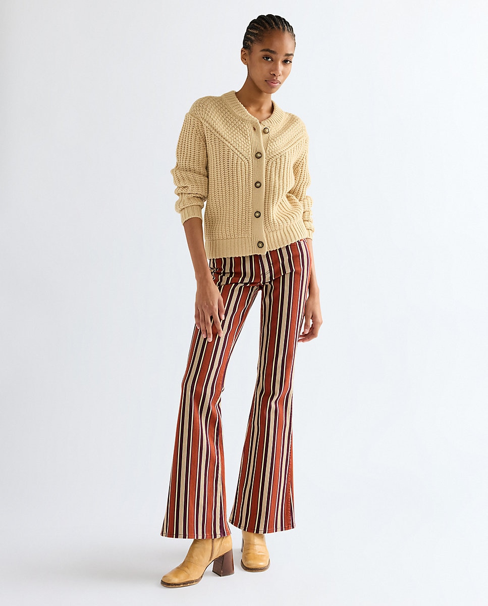Cárdigan de mujer con canesú de inspiración wéstern - Wrangler - Natural Natural-2