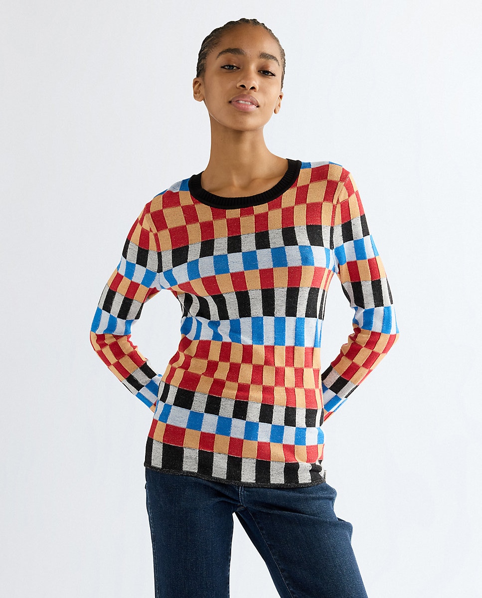 Jersey de mujer de cuello redondo - Wrangler - Rojo Rojo-1