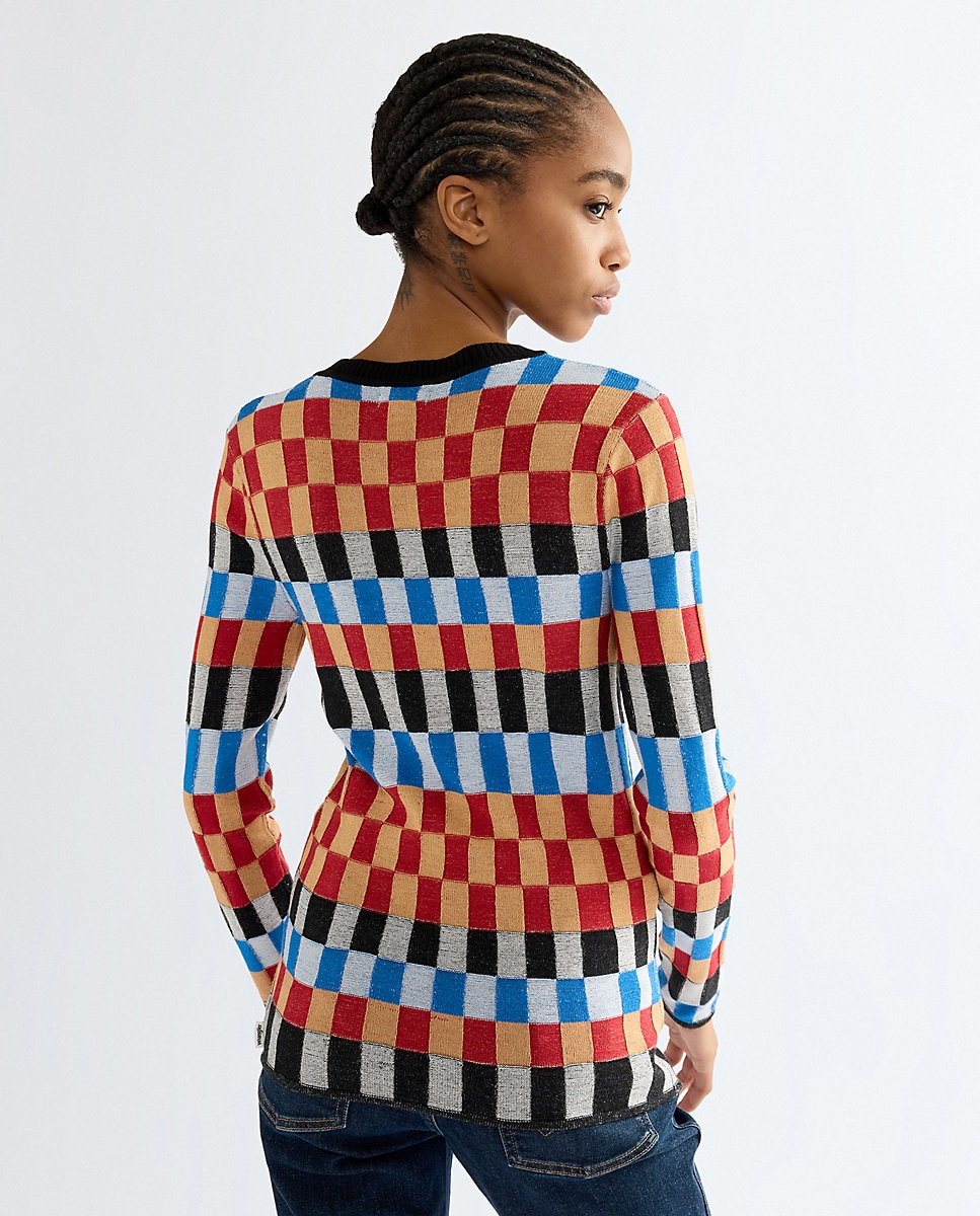 Jersey de mujer de cuello redondo - Wrangler - Rojo Rojo-3