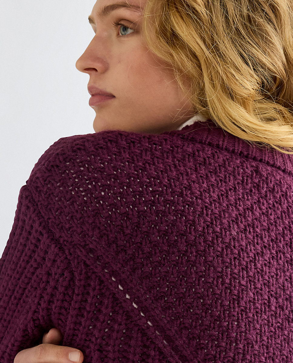 Cárdigan de mujer con canesú de inspiración wéstern - Wrangler - Morado Morado-5
