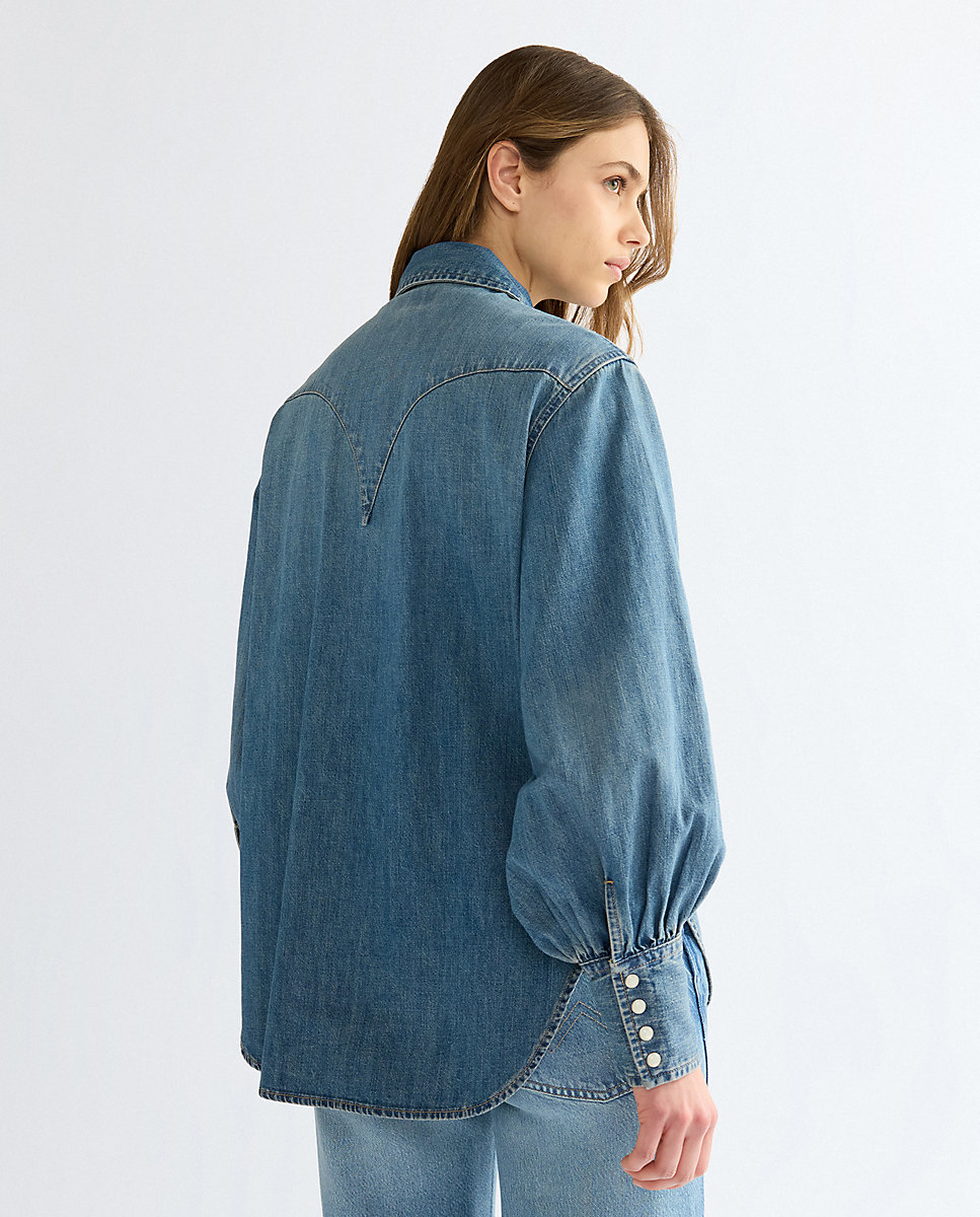 Camisa vaquera de mujer en - Wrangler - Azul Azul-3