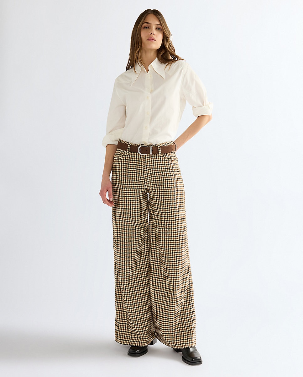Camisa de mujer con cierres de remache y cuello en punta - Wrangler - Blanco Blanco-2