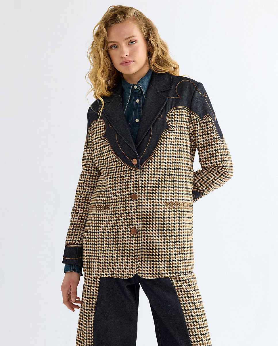 Blazer de mujer de inspiración wéstern - Wrangler - Azul Azul-1