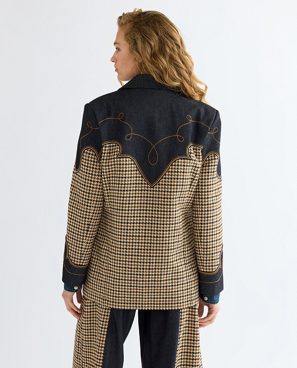 Blazer de mujer de inspiración wéstern - Wrangler - Azul Azul-3