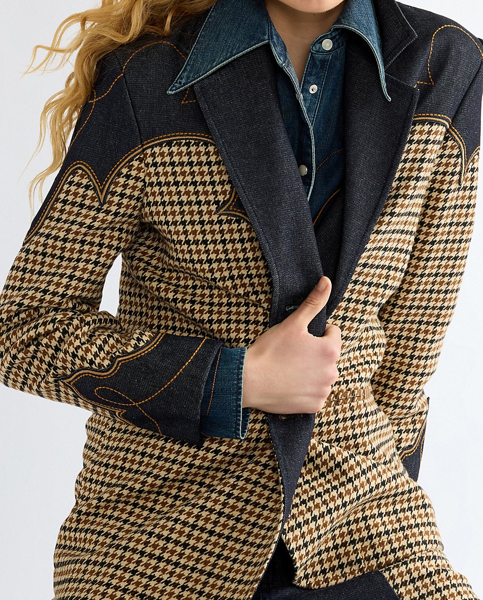 Blazer de mujer de inspiración wéstern - Wrangler - Azul Azul-4