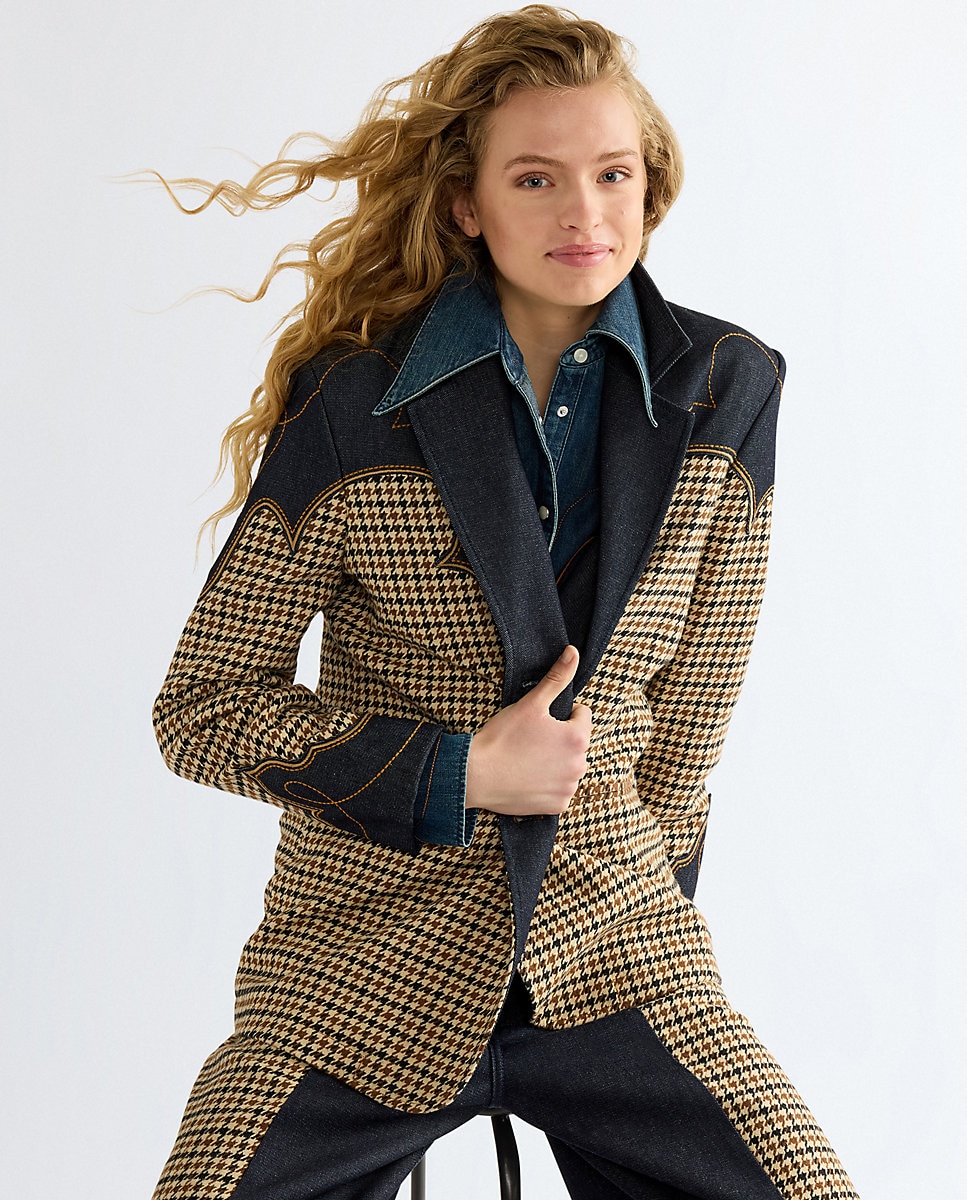 Blazer de mujer de inspiración wéstern - Wrangler - Azul Azul-5