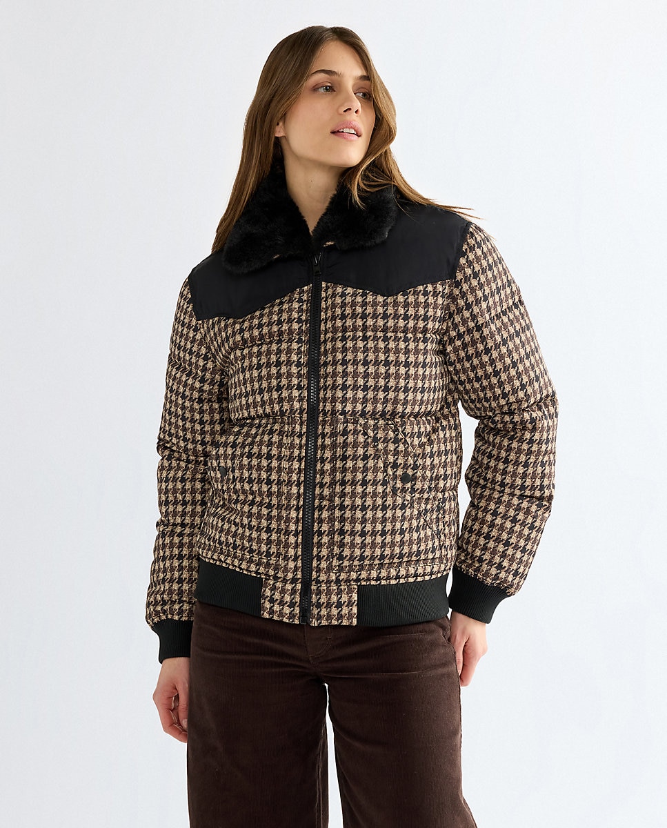 Chaqueta acolchada western de mujer - Wrangler - Negro Negro-1